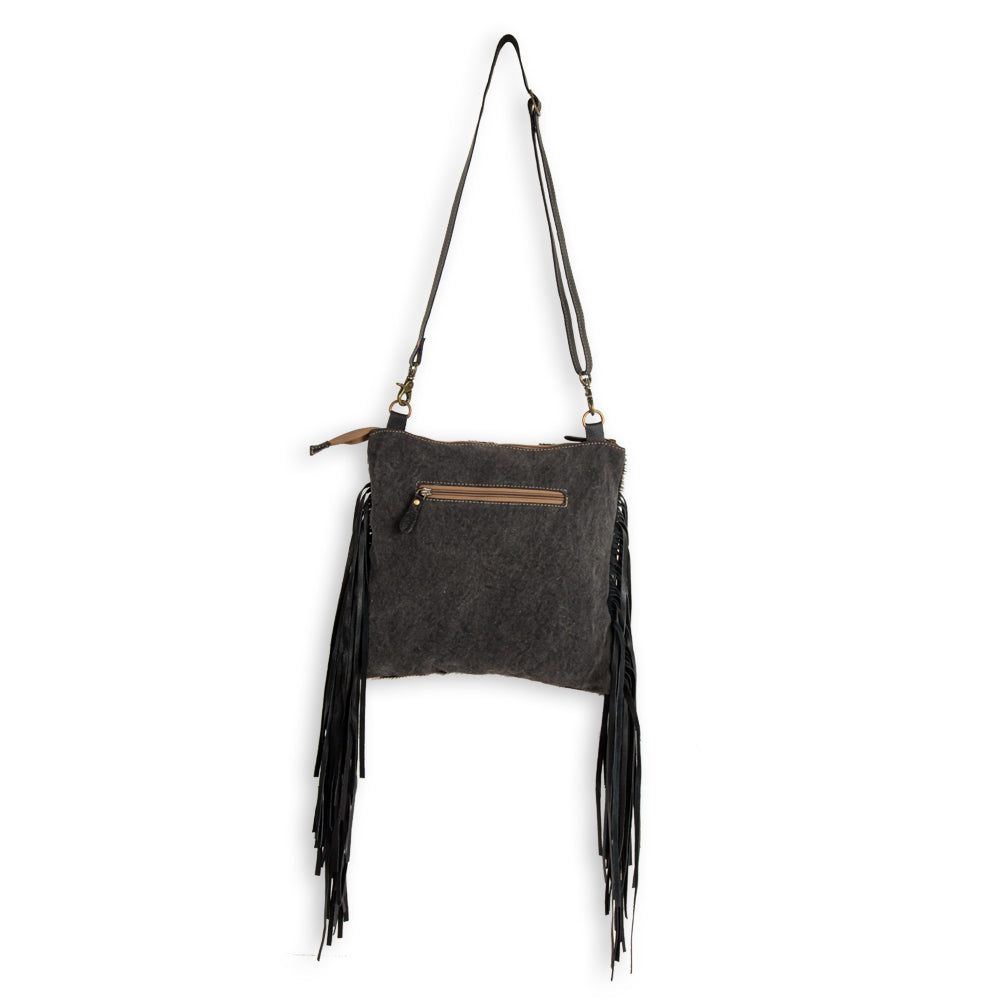 Tumbleweed Trail Fringed Hand-Tooled Bag