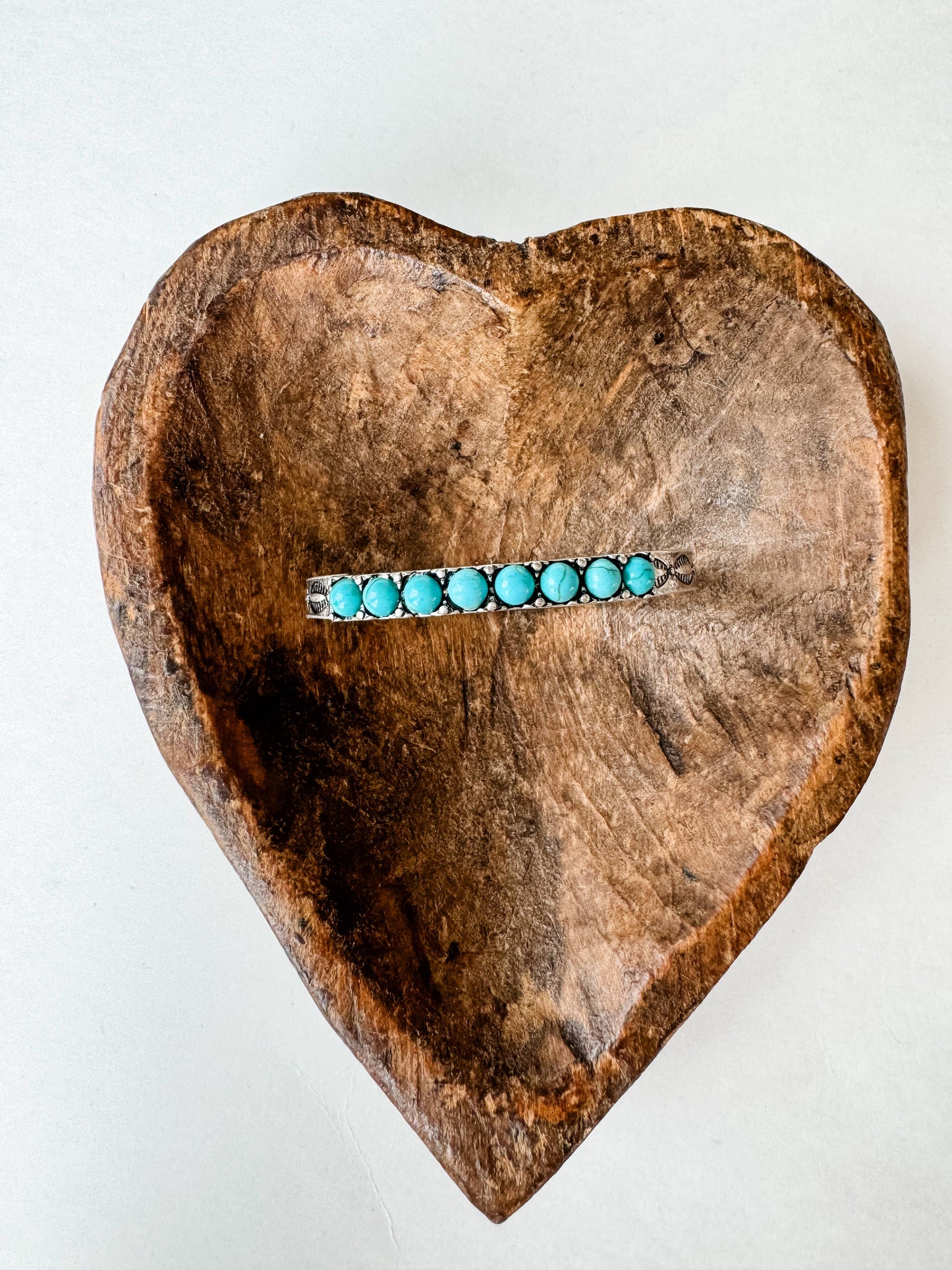 Western Texture with Bead Stretch Bracelet