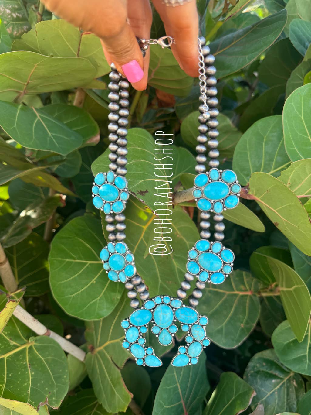 The Maya Western Chunky Squash Blossom Necklace