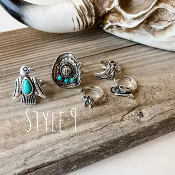 Western Statement Ring Set