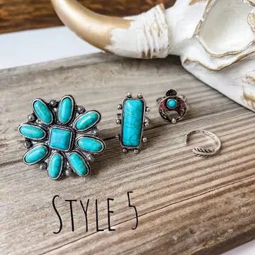 Western Statement Ring Set