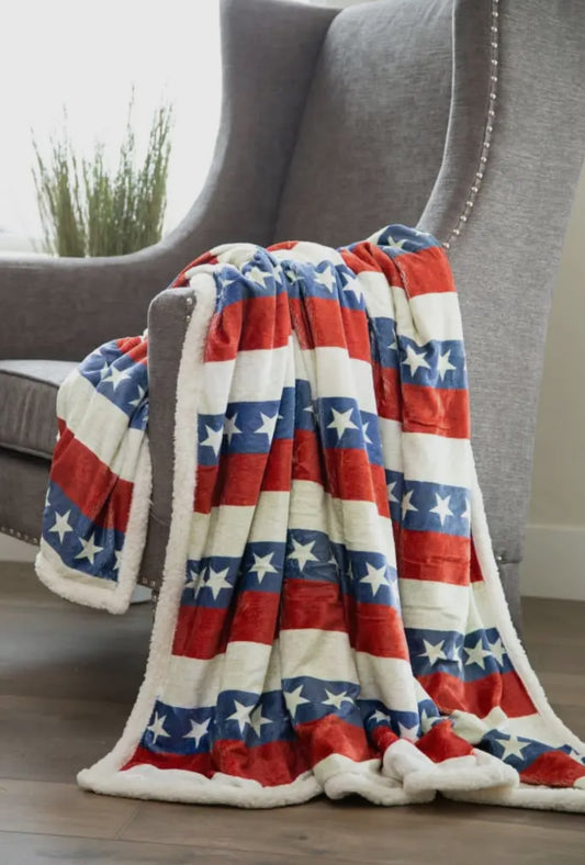 American Flag Blanket