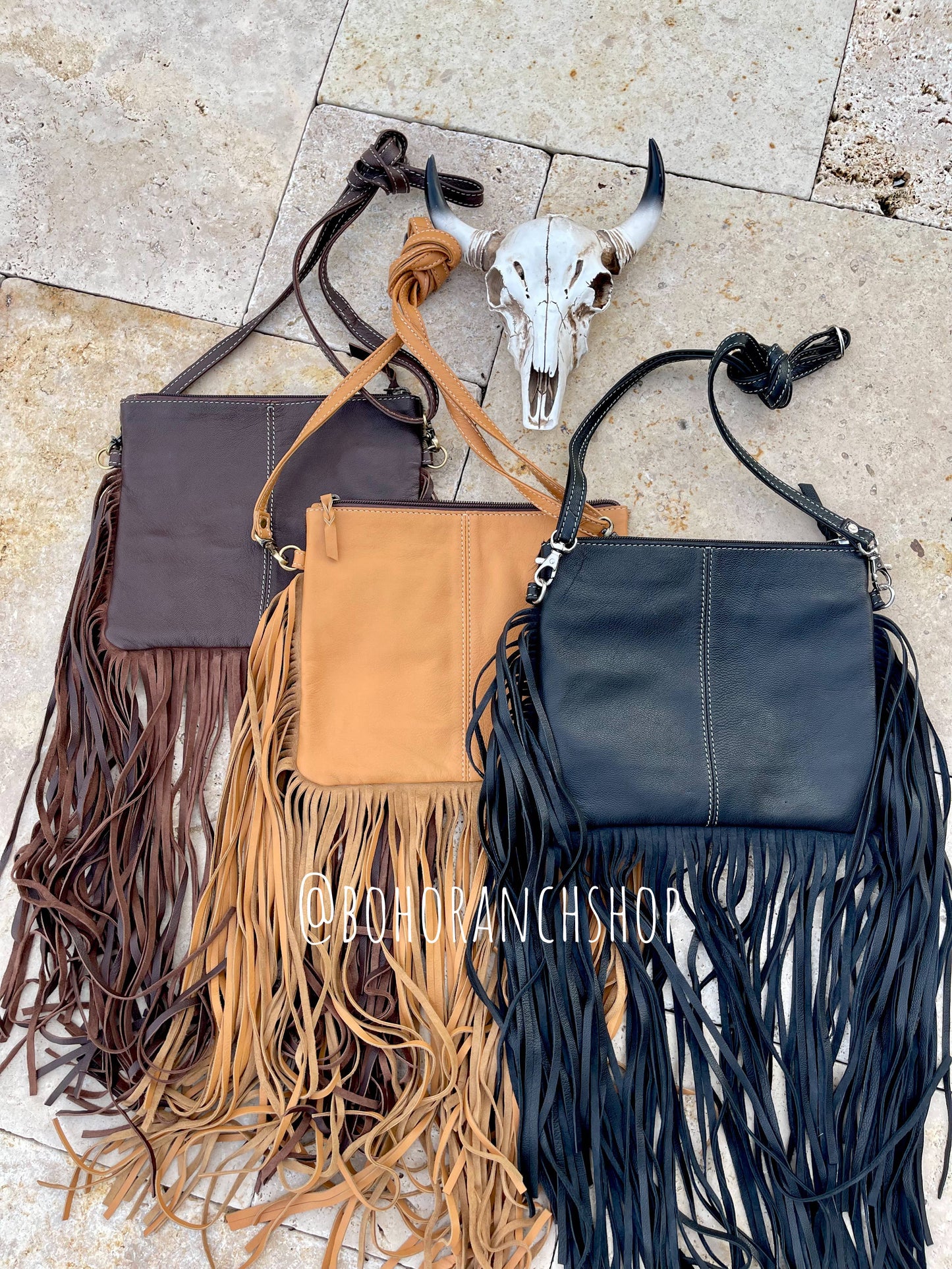 THUNDERBIRD COWHIDE CROSSBODY tooled Leather Cowhide Clutch