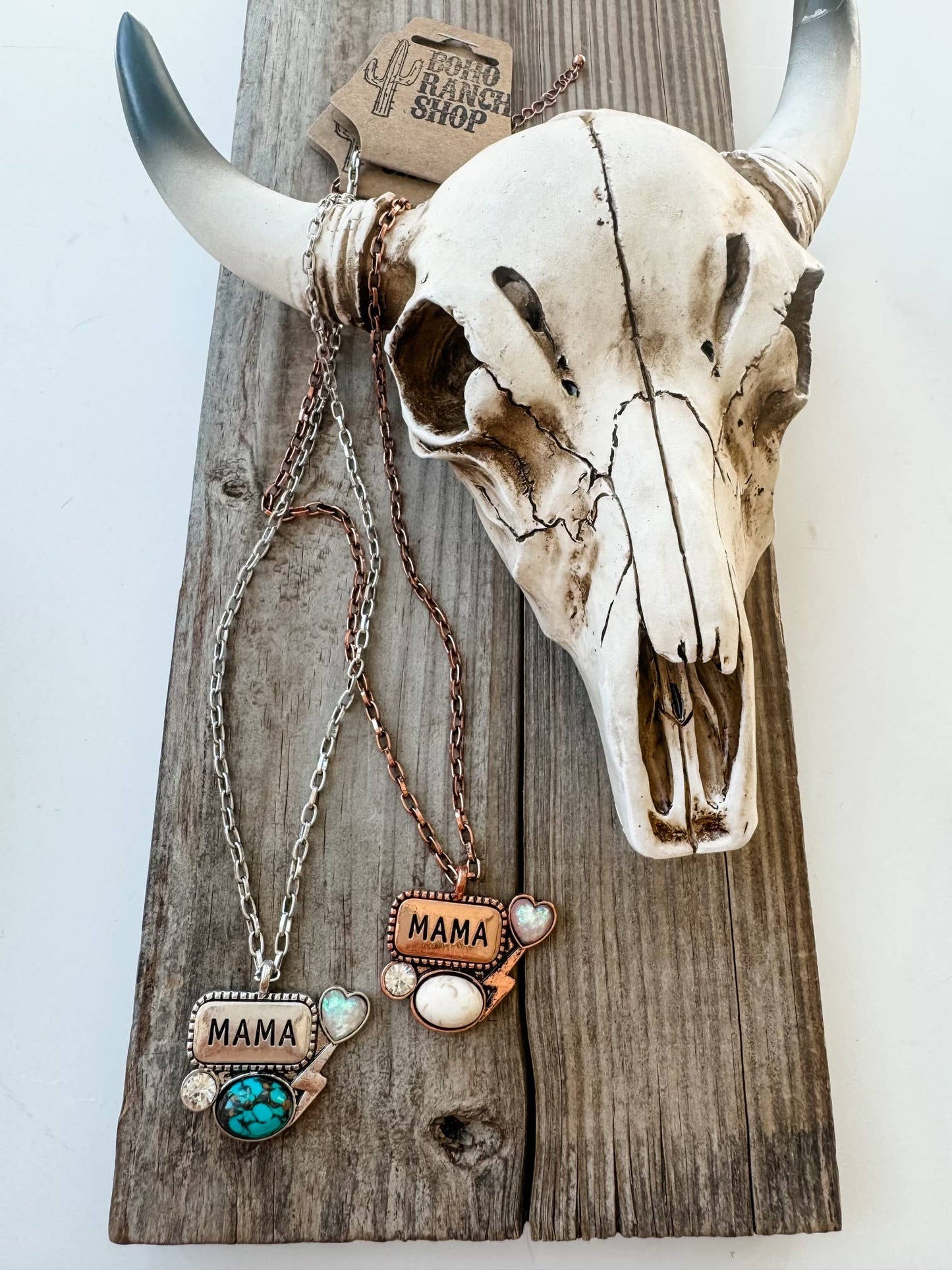 Western Mama Pendant Lightning Bolt Necklace