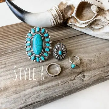 Western Statement Ring Set