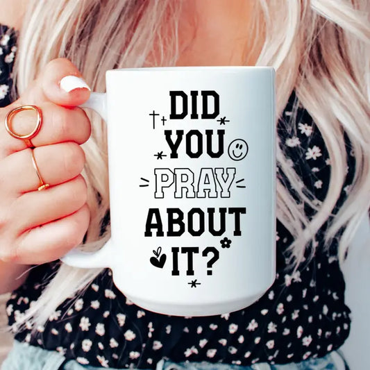 Pray About It Mug, Prayer Coffee Mug, Christian Mug, Mug
