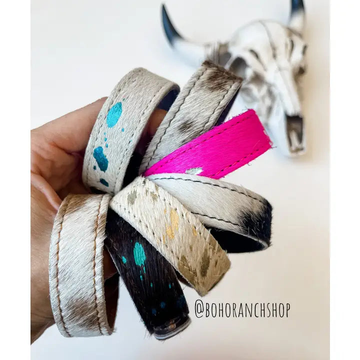 Cowhide Cuff Bracelet