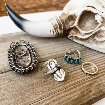 Western Statement Ring Set