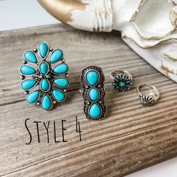 Western Statement Ring Set