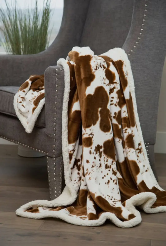 Cow Throw Blanket