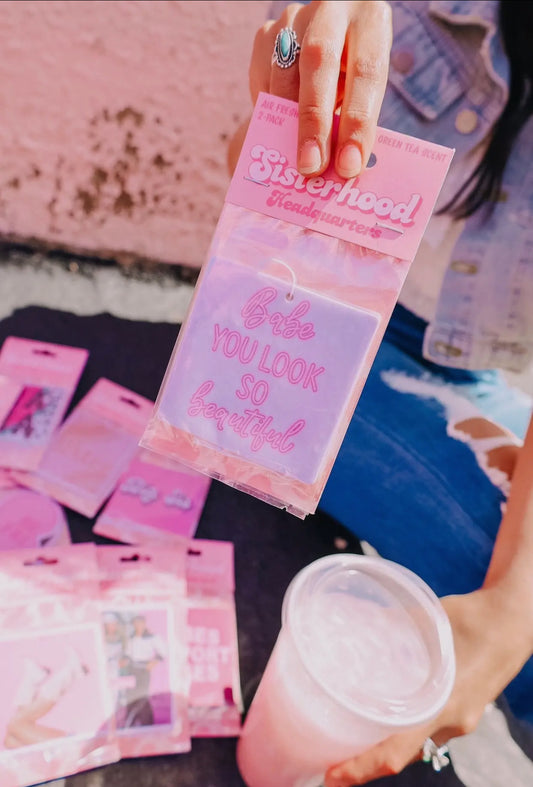 Babe you look so beautiful air freshener