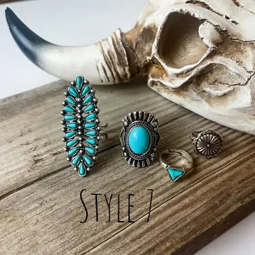 Western Statement Ring Set
