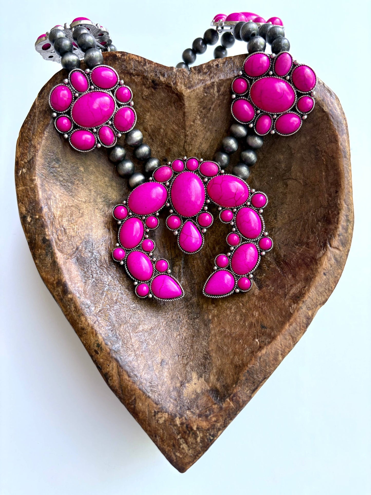 The Maya Western Chunky Squash Blossom Necklace