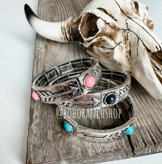 Western Arrow Stackable Stretch Bracelet 