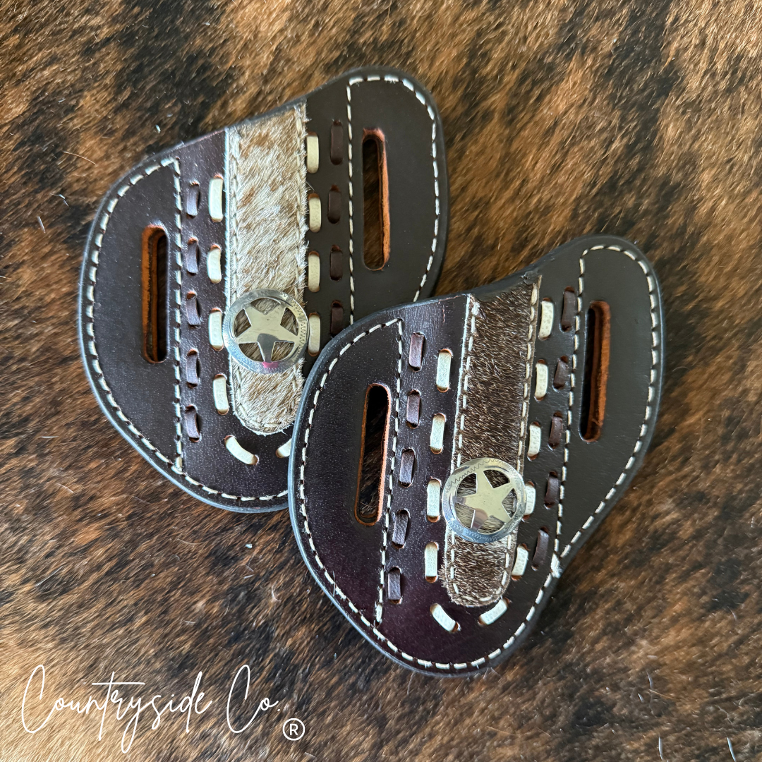 Cowhide and Leather Stitched Sheath Holder
