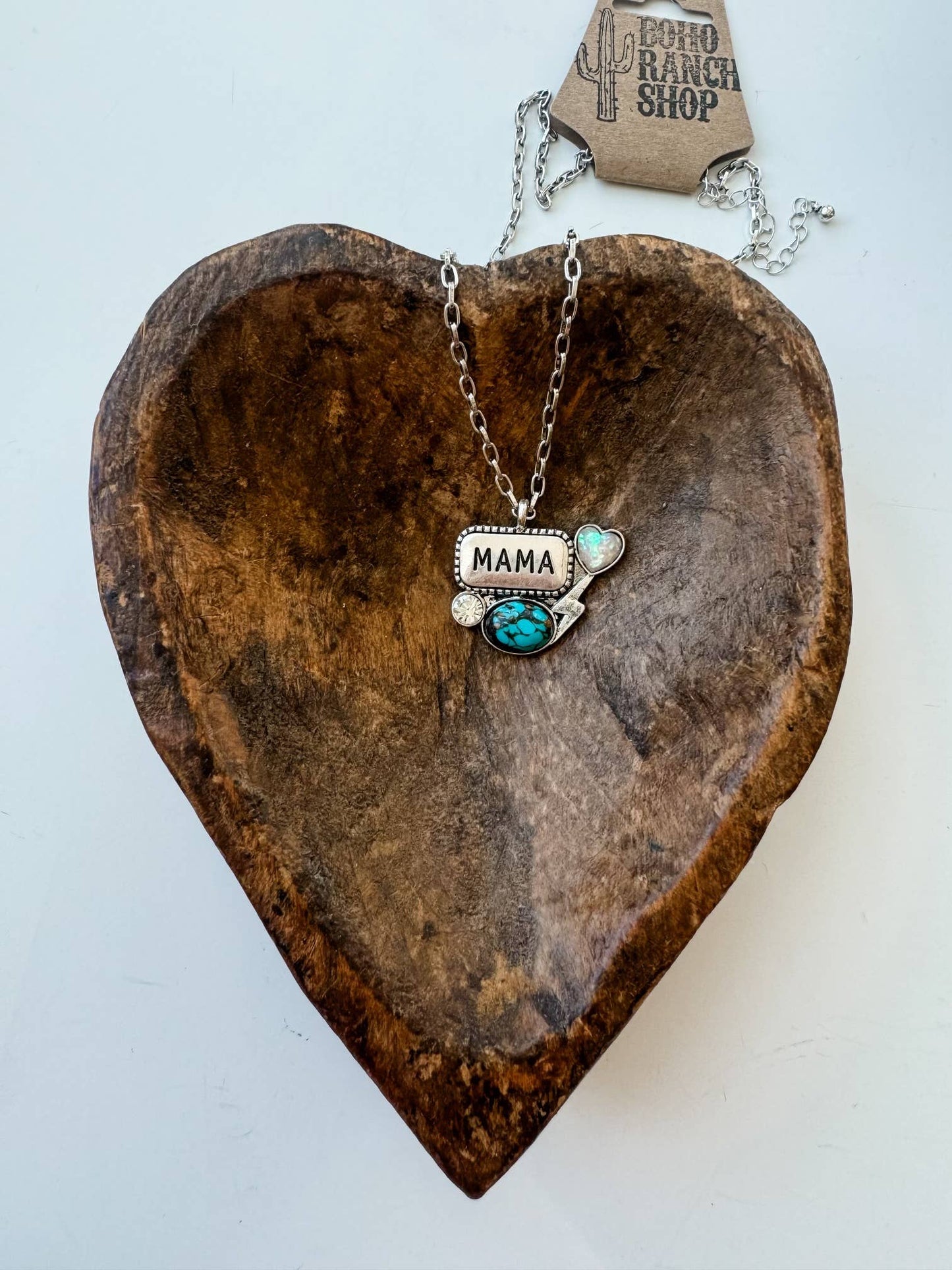 Western Mama Pendant Lightning Bolt Necklace